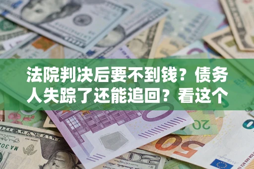 武汉法院判决后要不到钱？债务人失踪了还能追回？看这个方法！