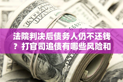 武汉法院判决后债务人仍不还钱？打官司追债有哪些风险和技巧？