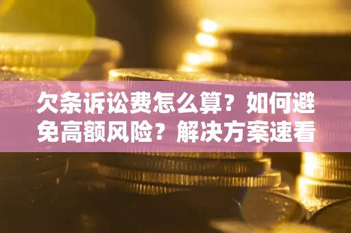 武汉欠条诉讼费怎么算？如何避免高额风险？解决方案速看！