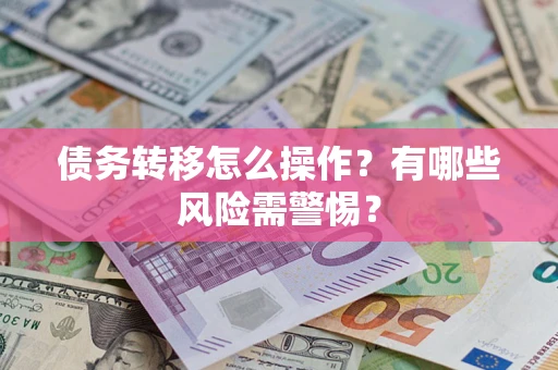 武汉债务转移怎么操作？有哪些风险需警惕？