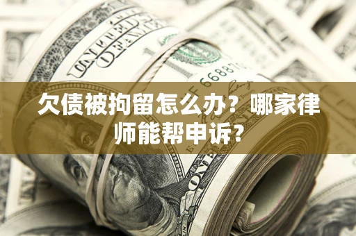 武汉欠债被拘留怎么办？哪家律师能帮申诉？