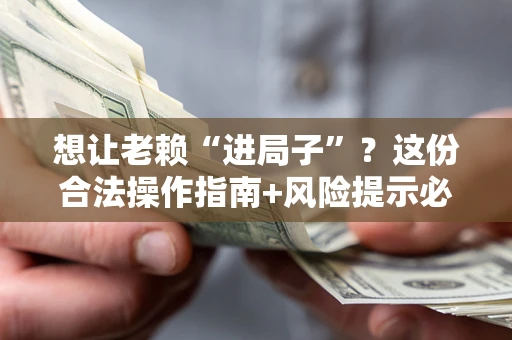 武汉想让老赖“进局子”？这份合法操作指南+风险提示必须看！